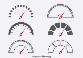 Tachometer Symbol Vector Set