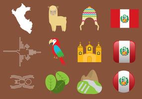 Peru Icons vector