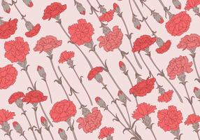 Carnation Pattern Classic Vector