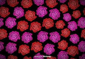 Vector Seamless Pattern With Roses