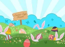 Easter Egg Hunt Background vector