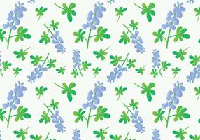 Bluebonnet Flower Pattern vector