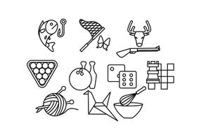 Free Hobbies Line Icon Vector