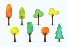 Free Grainy Trees vector