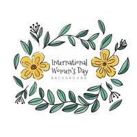 Cute Floral Ornaments With Yellow Flowers vector