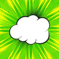 Abstract bright green comic background vector