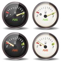 Fuel Gauge Icons Set vector