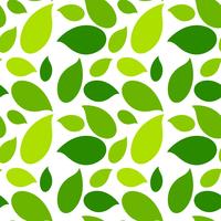 Green leaf seamless pattern vector