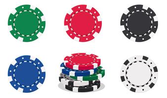 casino chips vector