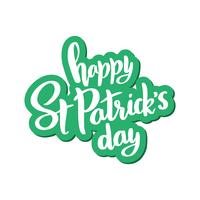 Vector lettering for St. Patrick's Day.