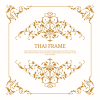 Elegant Thai Themed Frame Vector