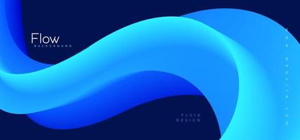 Blue Flow Background vector