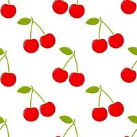 cherries Seamless pattern vector