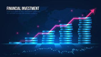 Financial growth concept design  vector