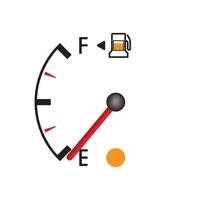 Fuel gauge isolated vector