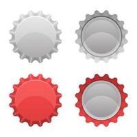 Bottle cap isolated  vector