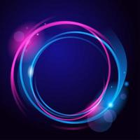 Abstract Neon Circle vector