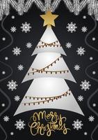 Deluxe Christmas greeting card vector