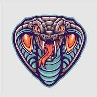 King Cobra Head Mascot Vector Illustration