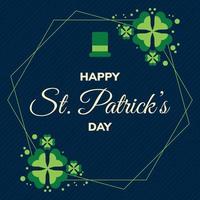 Happy St. Patrick's Day Illustration with Flat Style vector