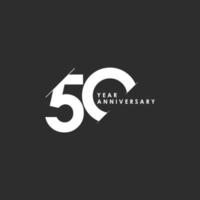 50 Years Anniversary Vector Template Design Illustration