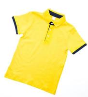 Polo shirt on white background photo