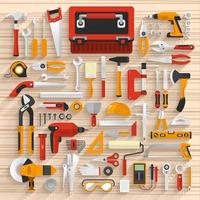 vector illustration element tools hardware