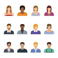 People Avatar Icon Collection vector