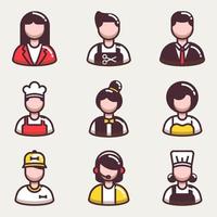 Business People Icon Collection vector