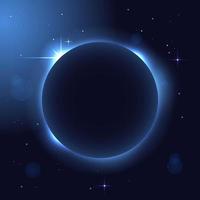 Solar eclipse background vector