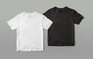 black and white t shirt mockup photo