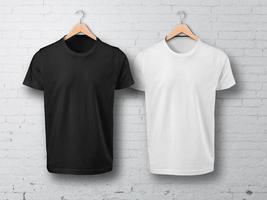 black and white t shirt mockup photo