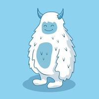 Yeti Himalayan Cartoon Illustrations vector