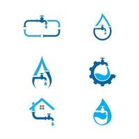 plumbing logo Vector icon design illustration