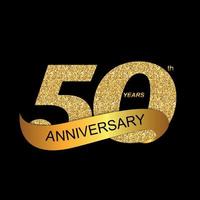 Template Logo 50th Anniversary Vector Illustration