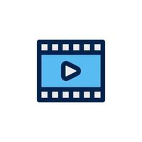 video movie icon design vector symbol movie, filmstrip, film, cinema for multimedia