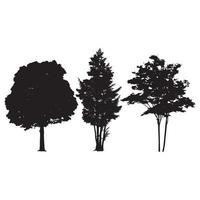 Silhouette of Trees vector