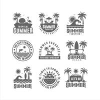 Badge Summer Design Logo Collection vector