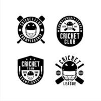 Cricket Championship League Logos Collections vector