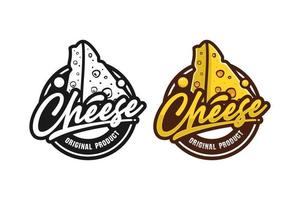 Cheese original product design logo vector