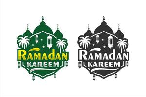 Ramadan kareem vector design premium