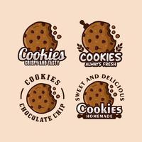 Cookies vector design logo Collection