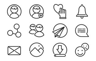 Reaction Action Icon Set vector