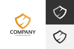 letter s and shield logo design vector