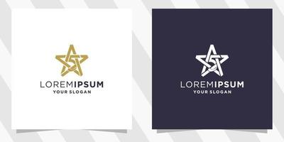 5 Star Raiting Logo Template vector