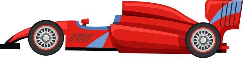 Isolated red racing car vector