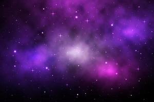 galaxy background with falling star, Vector space galaxy illustration