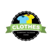 Stylish clothing logo vector, Men And Women Fashion Design Illustration vector