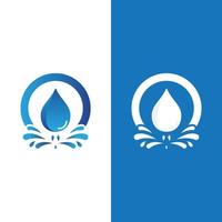 Water drop logo vector illustration