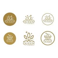 Crown logo designs vector illustration design